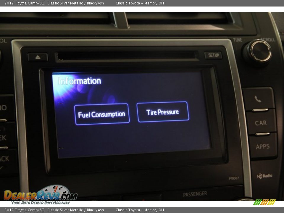 2012 Toyota Camry SE Classic Silver Metallic / Black/Ash Photo #11