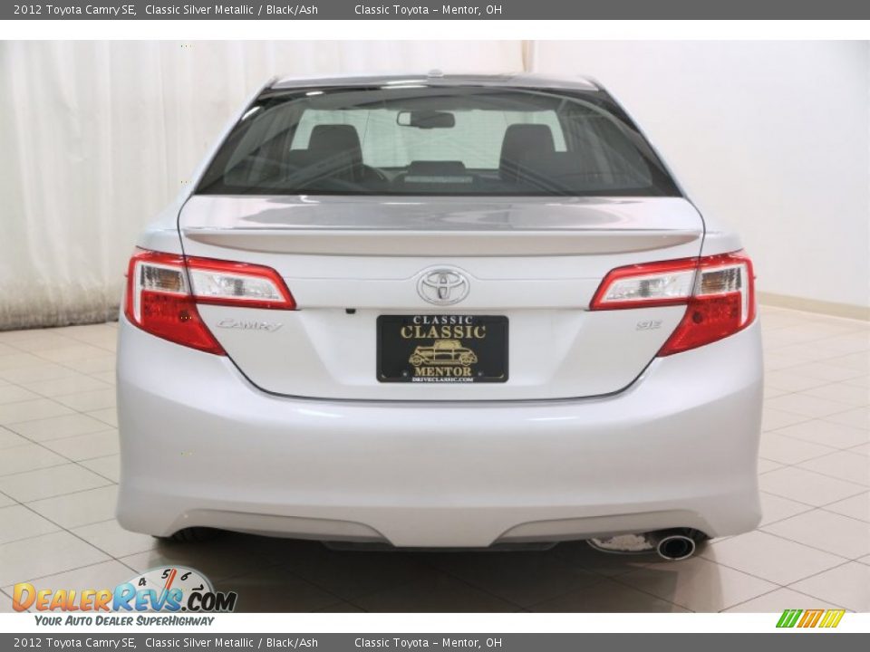 2012 Toyota Camry SE Classic Silver Metallic / Black/Ash Photo #20