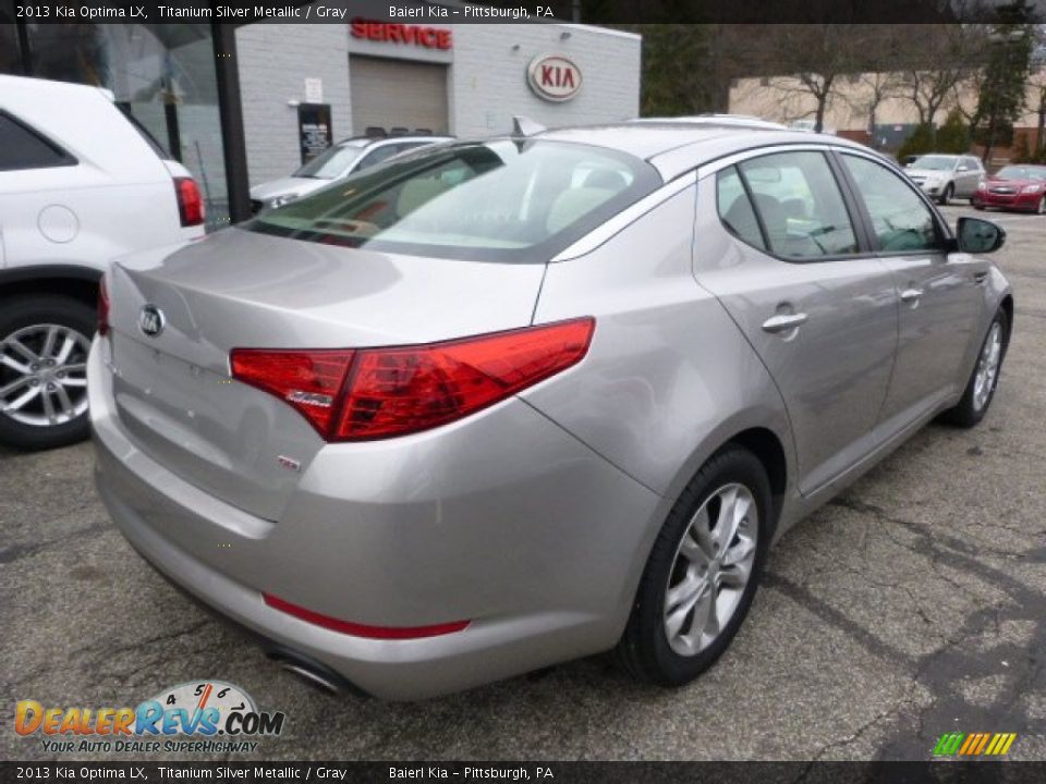 2013 Kia Optima LX Titanium Silver Metallic / Gray Photo #3