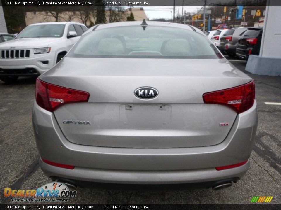 2013 Kia Optima LX Titanium Silver Metallic / Gray Photo #4