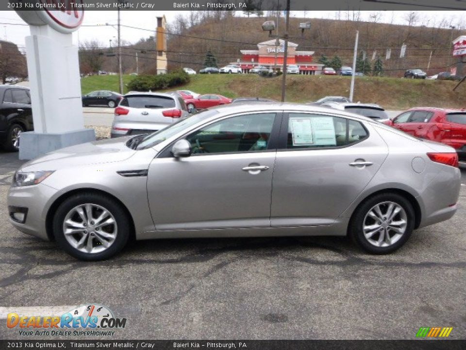 2013 Kia Optima LX Titanium Silver Metallic / Gray Photo #6