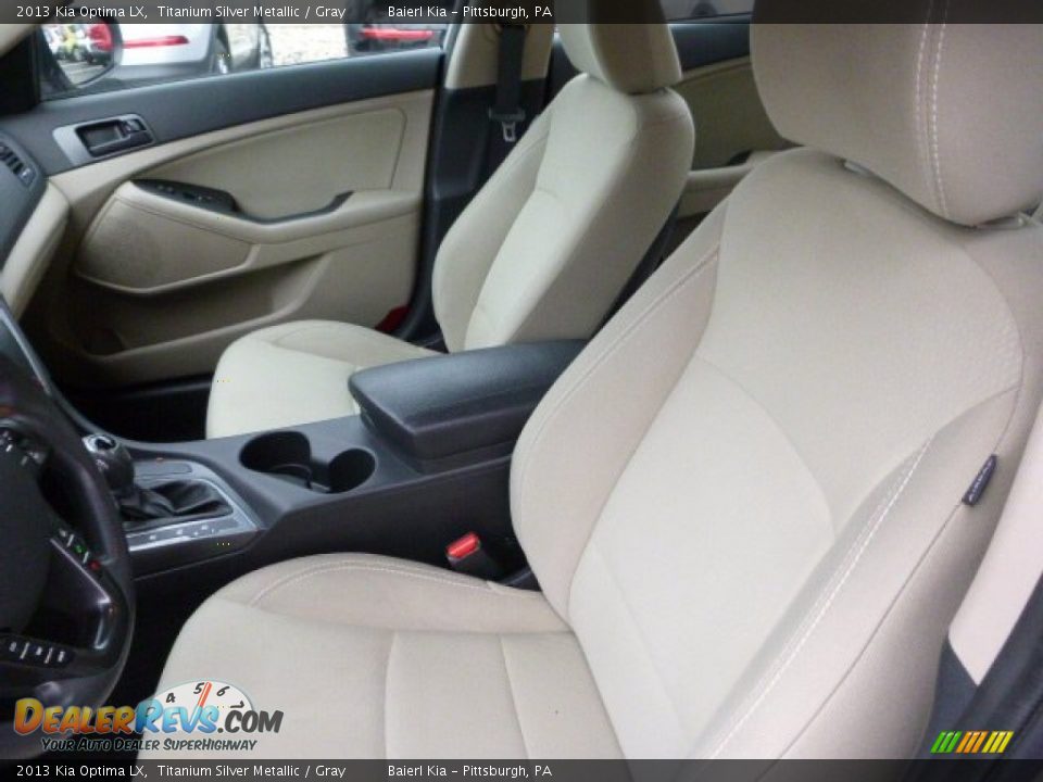2013 Kia Optima LX Titanium Silver Metallic / Gray Photo #14