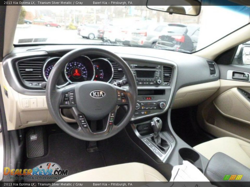 2013 Kia Optima LX Titanium Silver Metallic / Gray Photo #16