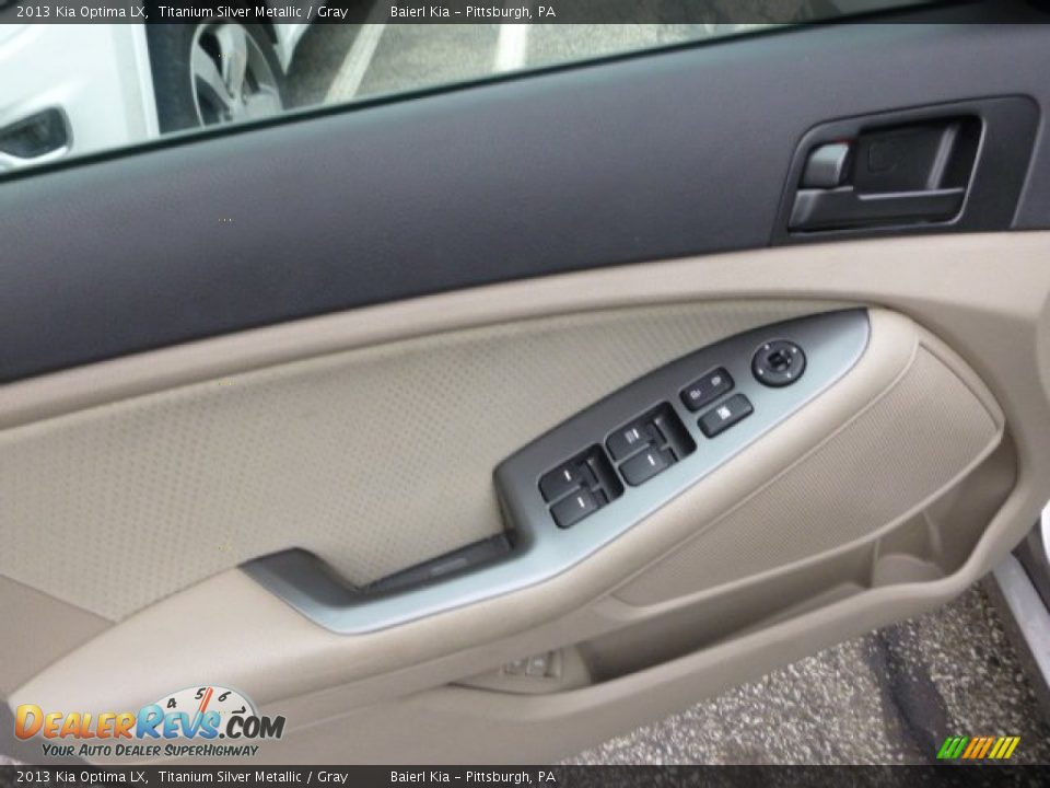 2013 Kia Optima LX Titanium Silver Metallic / Gray Photo #17