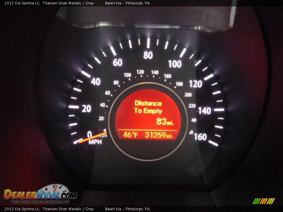 2013 Kia Optima LX Titanium Silver Metallic / Gray Photo #19