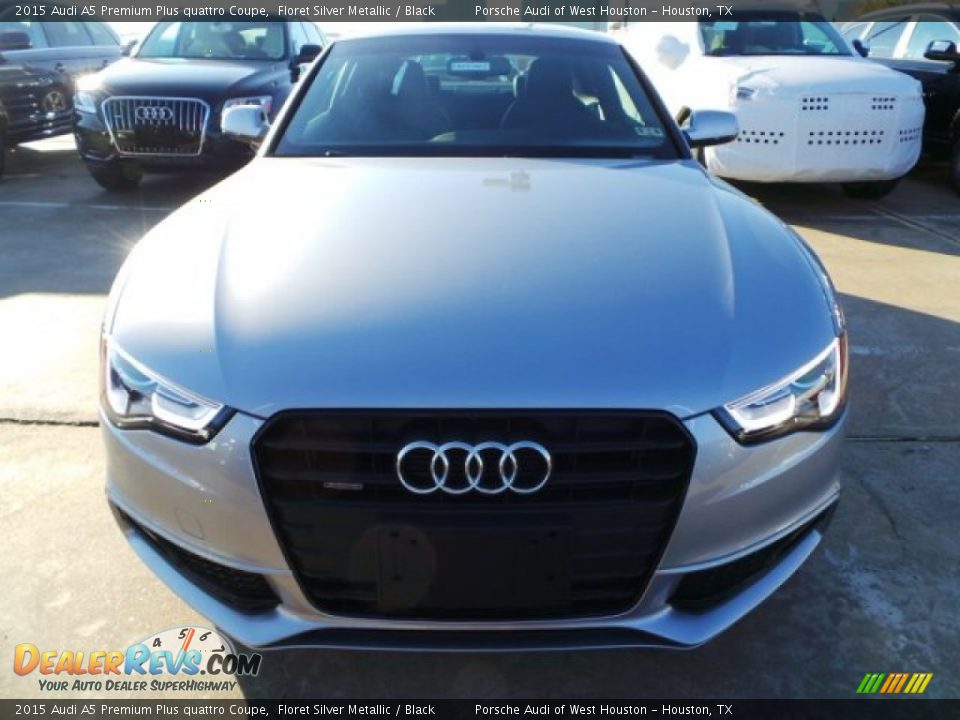 2015 Audi A5 Premium Plus quattro Coupe Floret Silver Metallic / Black Photo #2