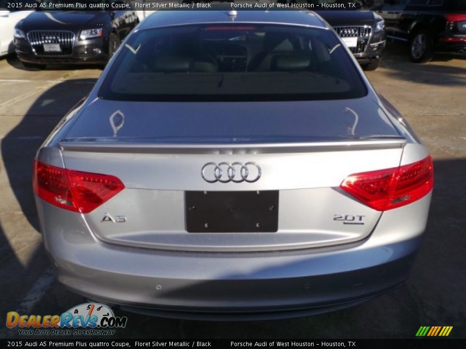 2015 Audi A5 Premium Plus quattro Coupe Floret Silver Metallic / Black Photo #3