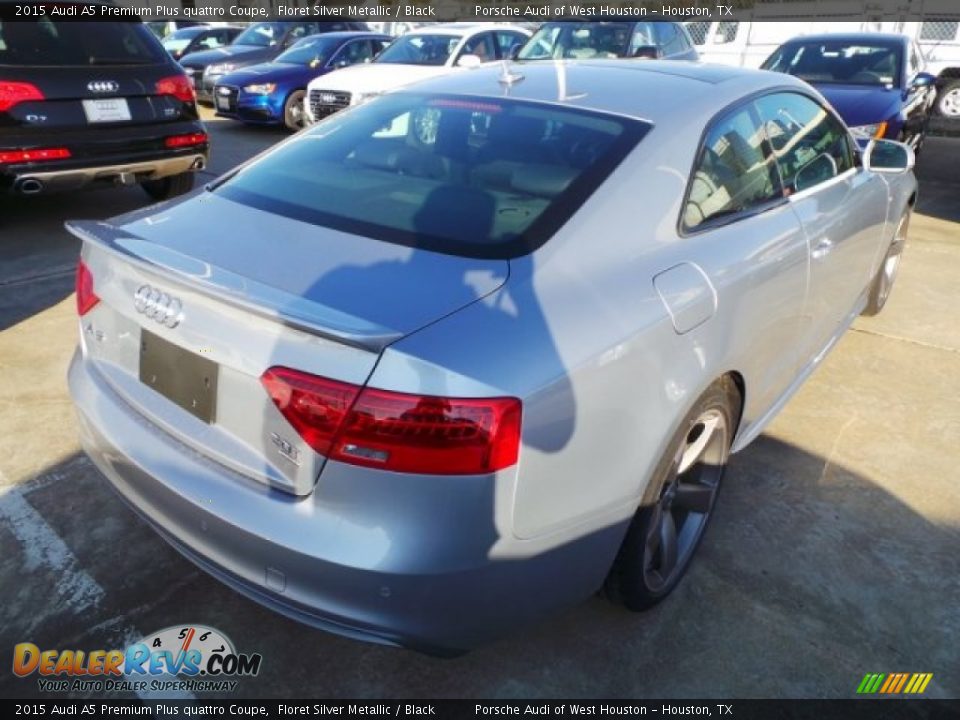 2015 Audi A5 Premium Plus quattro Coupe Floret Silver Metallic / Black Photo #4