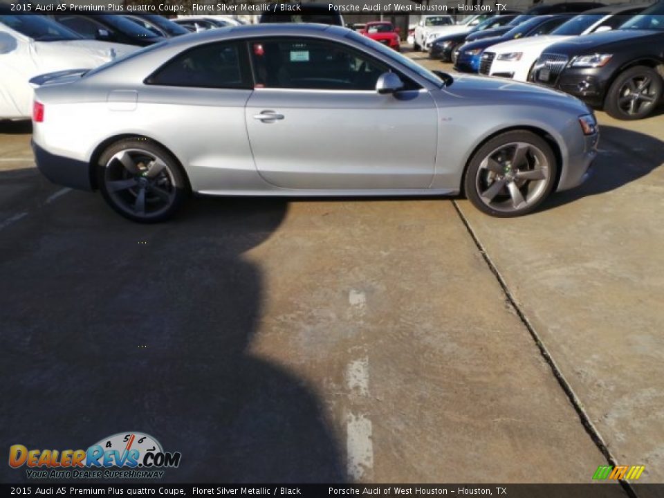 2015 Audi A5 Premium Plus quattro Coupe Floret Silver Metallic / Black Photo #5