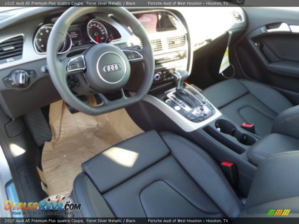 2015 Audi A5 Premium Plus quattro Coupe Floret Silver Metallic / Black Photo #9