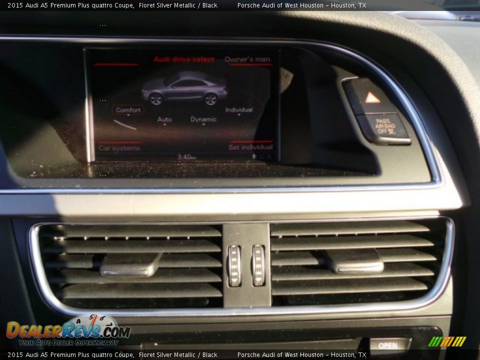2015 Audi A5 Premium Plus quattro Coupe Floret Silver Metallic / Black Photo #15