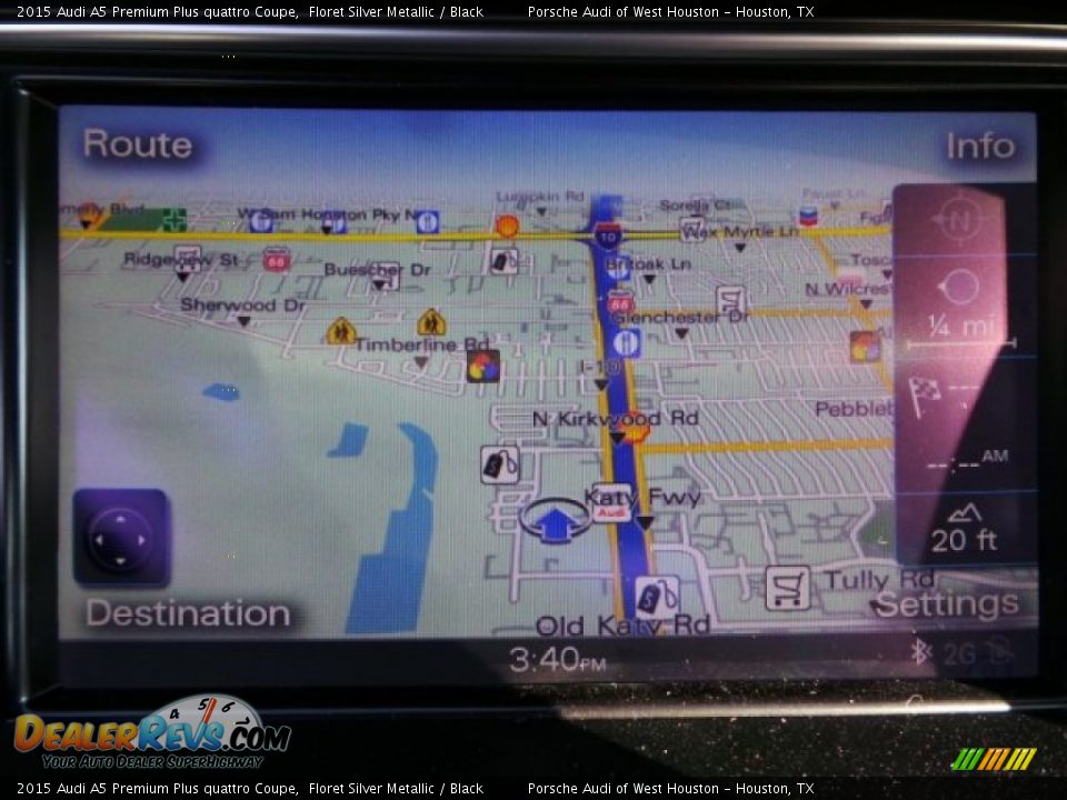 2015 Audi A5 Premium Plus quattro Coupe Floret Silver Metallic / Black Photo #16