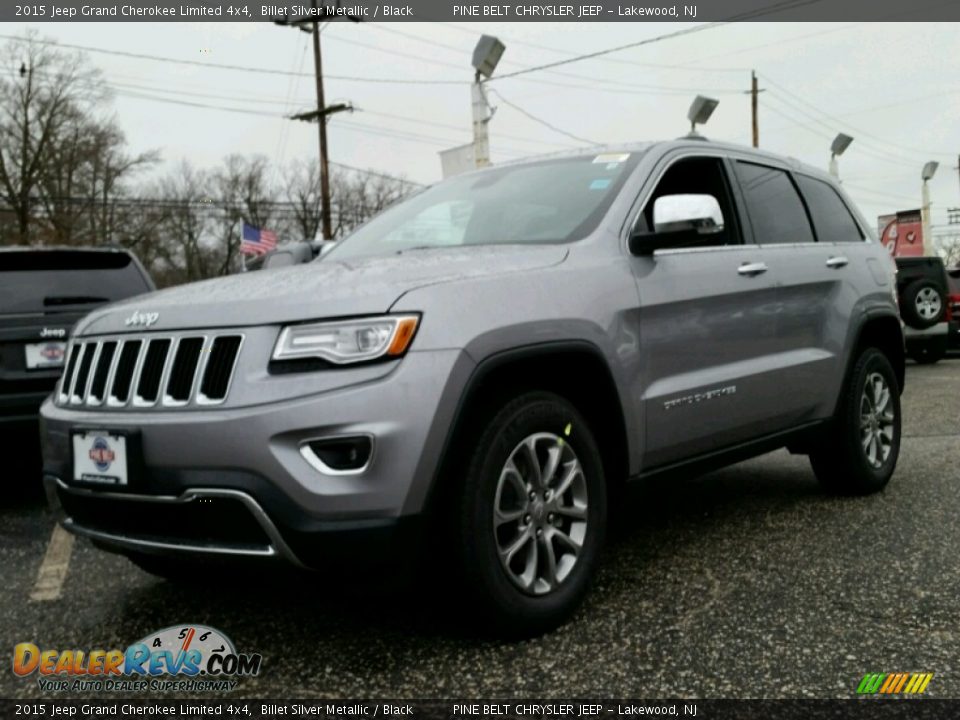 2015 Jeep Grand Cherokee Limited 4x4 Billet Silver Metallic / Black Photo #1
