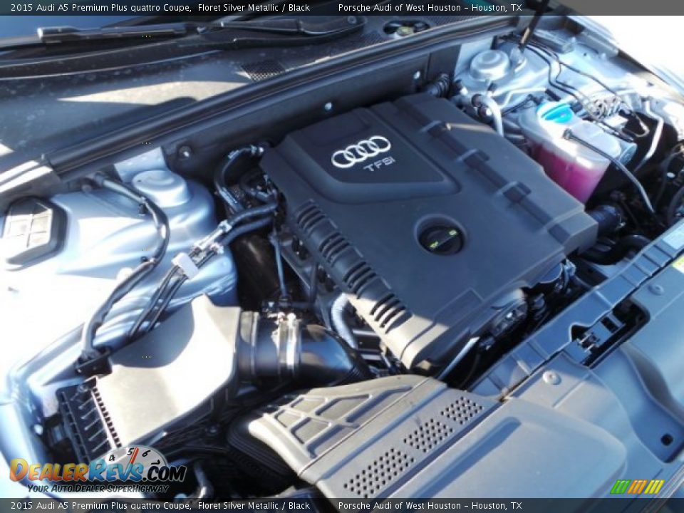 2015 Audi A5 Premium Plus quattro Coupe Floret Silver Metallic / Black Photo #22