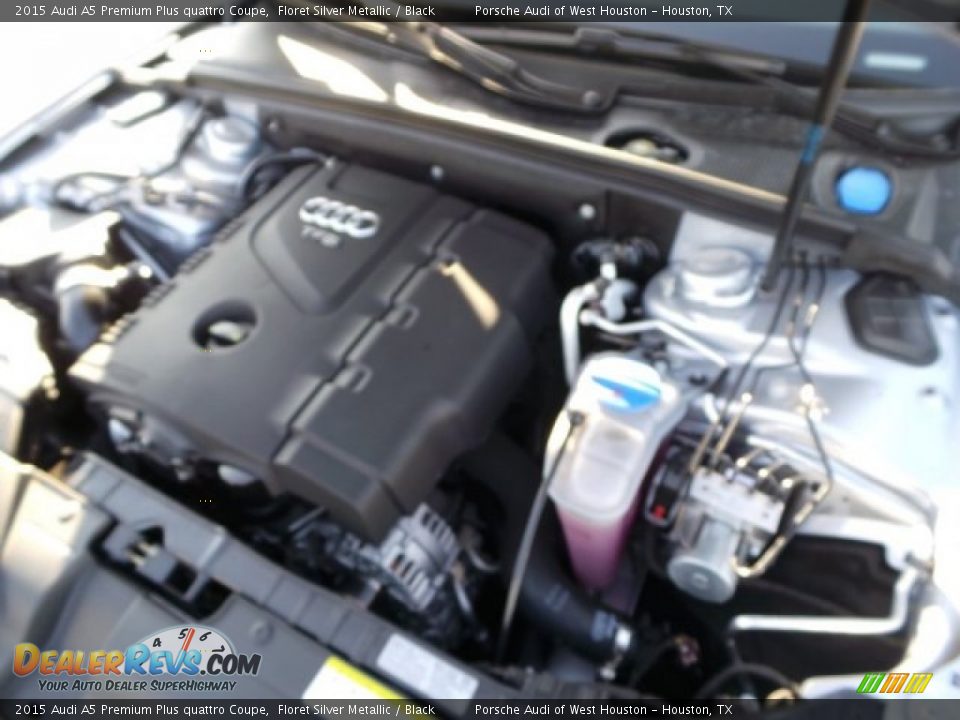 2015 Audi A5 Premium Plus quattro Coupe Floret Silver Metallic / Black Photo #23