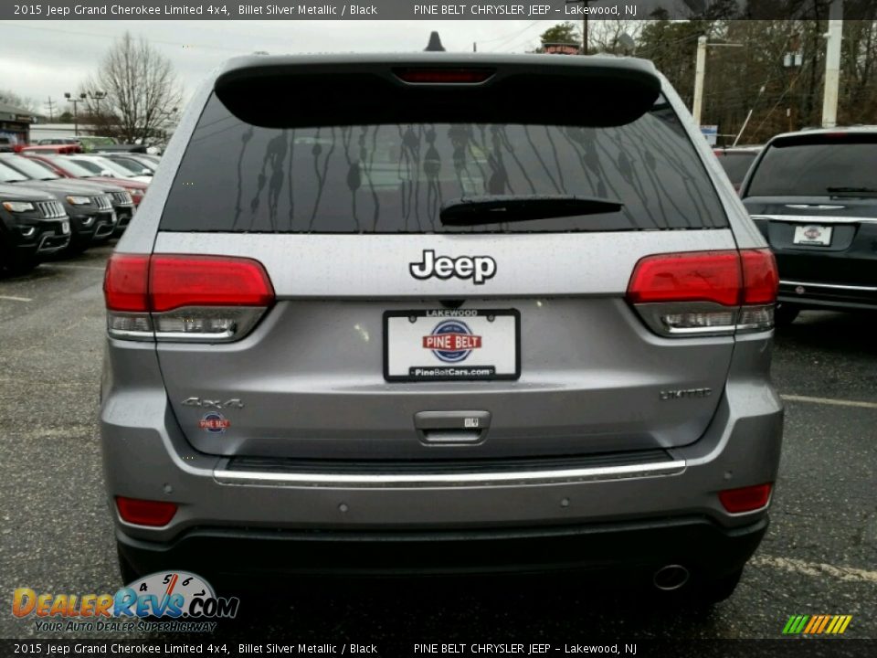 2015 Jeep Grand Cherokee Limited 4x4 Billet Silver Metallic / Black Photo #5