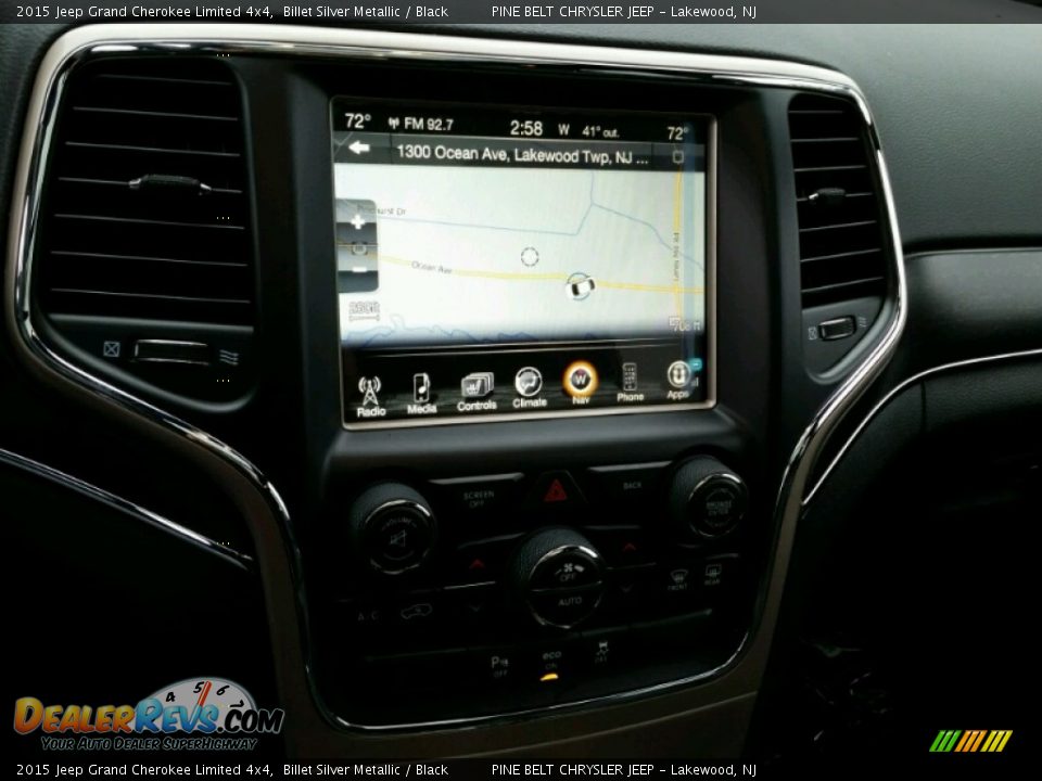 2015 Jeep Grand Cherokee Limited 4x4 Billet Silver Metallic / Black Photo #10