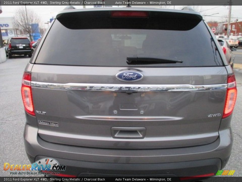 2011 Ford Explorer XLT 4WD Sterling Grey Metallic / Charcoal Black Photo #5