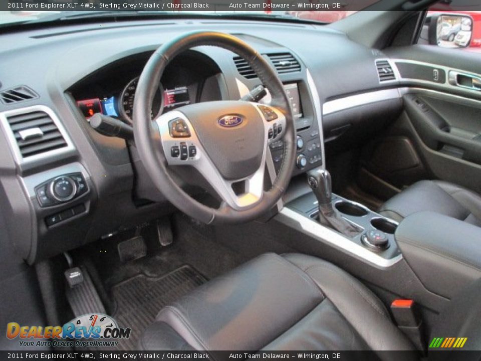 2011 Ford Explorer XLT 4WD Sterling Grey Metallic / Charcoal Black Photo #11