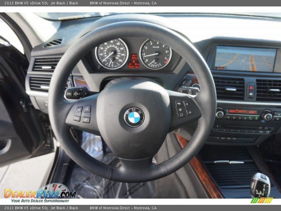 2013 BMW X5 xDrive 50i Jet Black / Black Photo #25