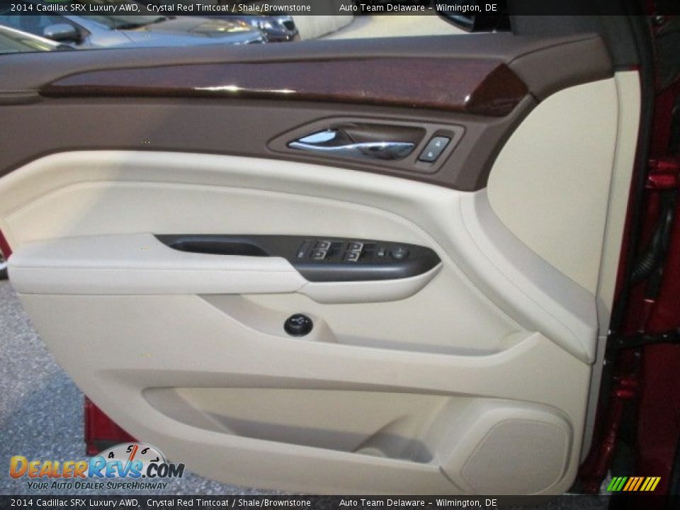 2014 Cadillac SRX Luxury AWD Crystal Red Tintcoat / Shale/Brownstone Photo #24