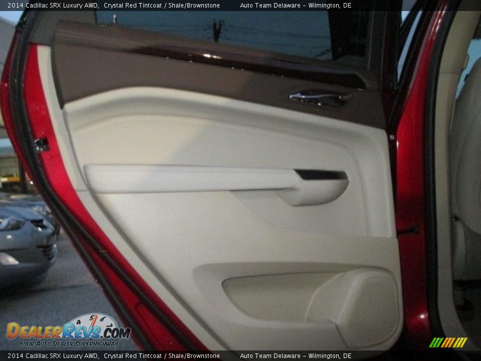 2014 Cadillac SRX Luxury AWD Crystal Red Tintcoat / Shale/Brownstone Photo #25