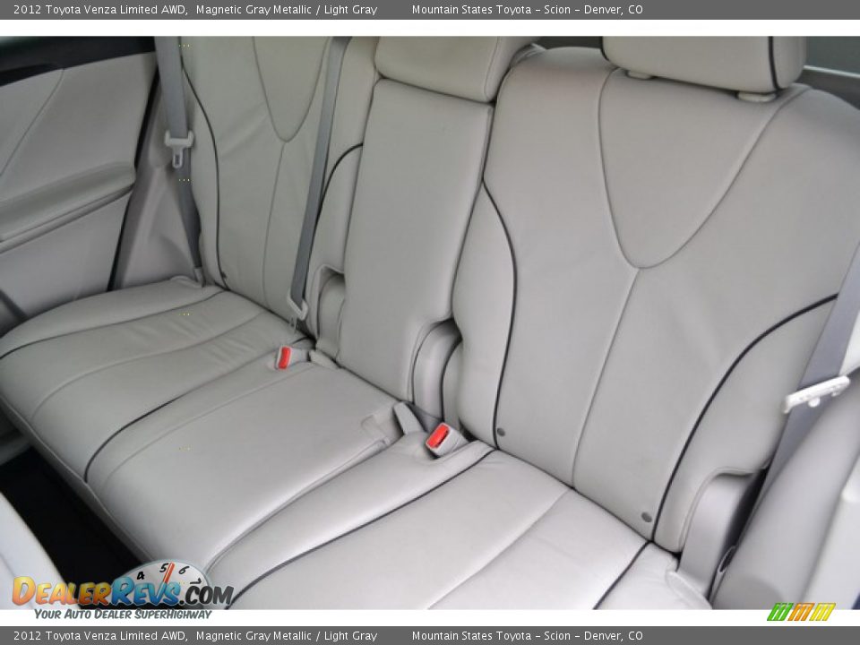 Rear Seat of 2012 Toyota Venza Limited AWD Photo #6