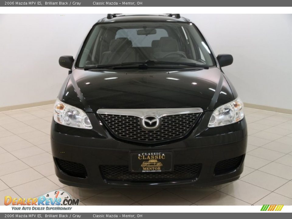 2006 Mazda MPV ES Brilliant Black / Gray Photo #2
