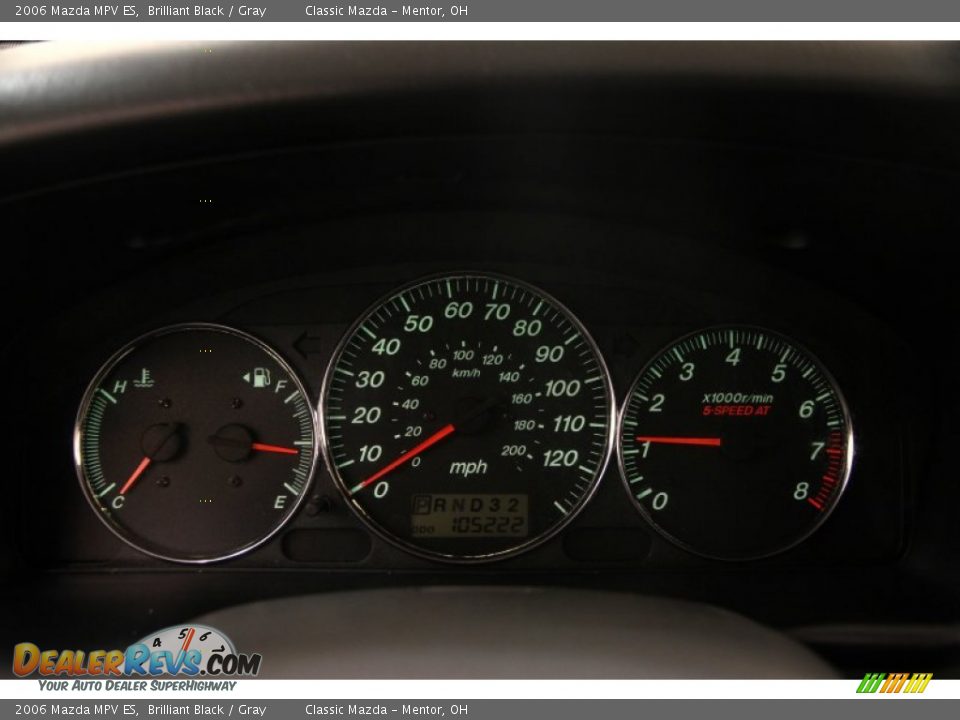 2006 Mazda MPV ES Brilliant Black / Gray Photo #7