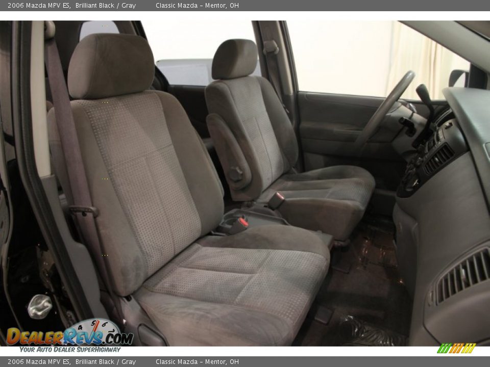 2006 Mazda MPV ES Brilliant Black / Gray Photo #12
