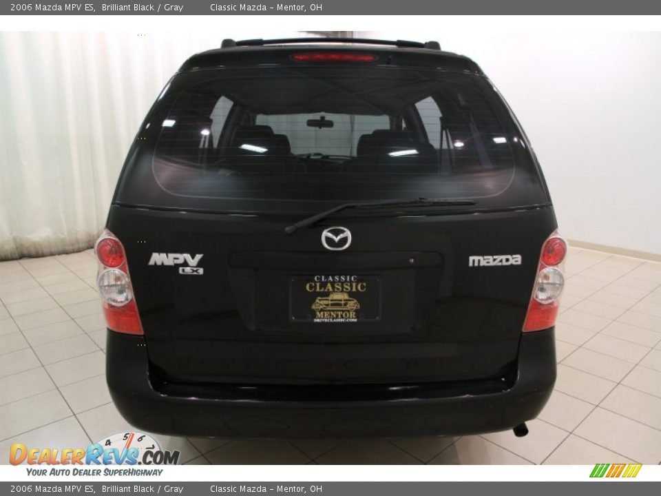 2006 Mazda MPV ES Brilliant Black / Gray Photo #16