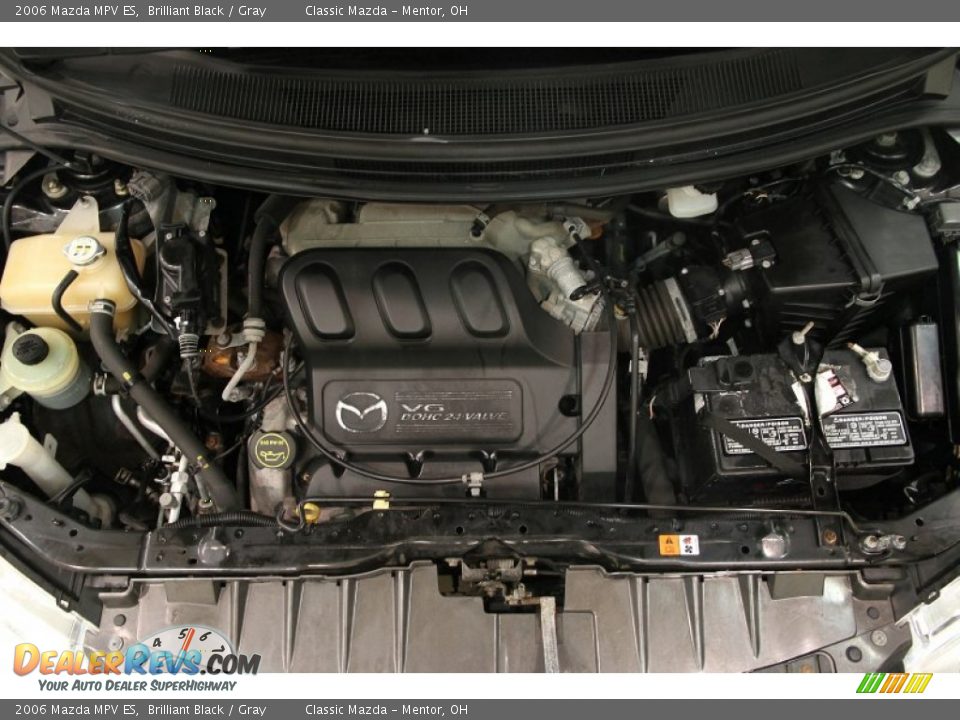 2006 Mazda MPV ES Brilliant Black / Gray Photo #17