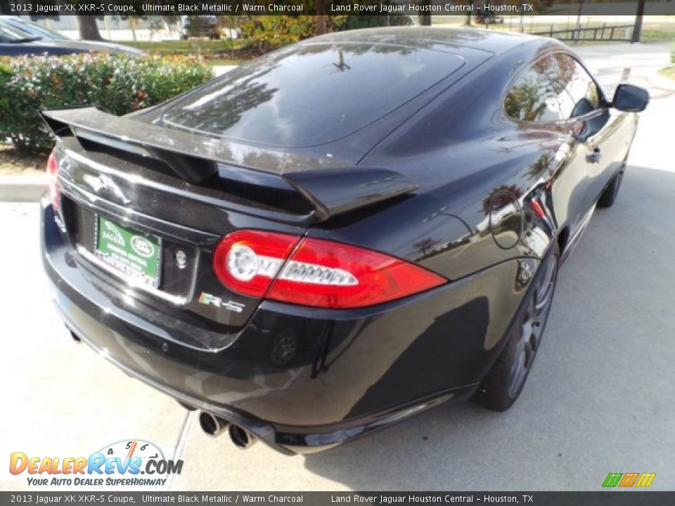 2013 Jaguar XK XKR-S Coupe Ultimate Black Metallic / Warm Charcoal Photo #7