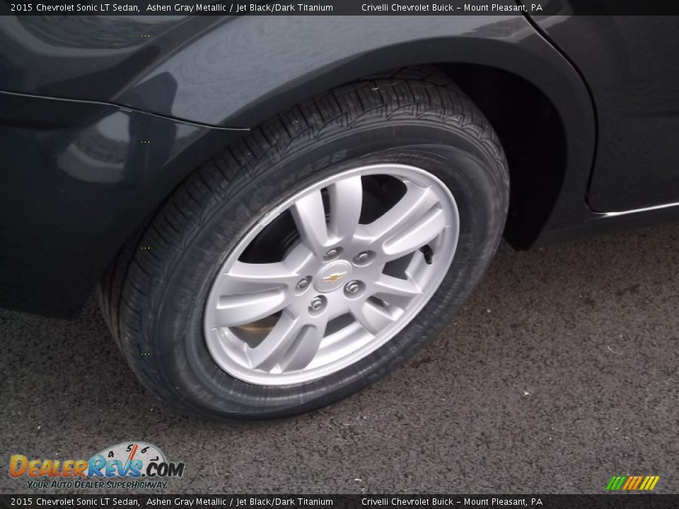 2015 Chevrolet Sonic LT Sedan Ashen Gray Metallic / Jet Black/Dark Titanium Photo #6