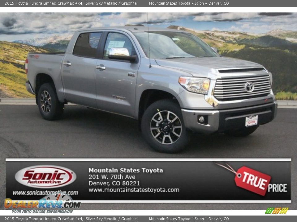 2015 Toyota Tundra Limited CrewMax 4x4 Silver Sky Metallic / Graphite Photo #1