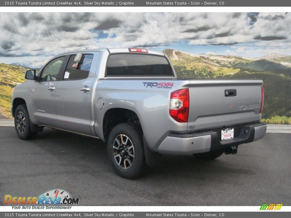 2015 Toyota Tundra Limited CrewMax 4x4 Silver Sky Metallic / Graphite Photo #3