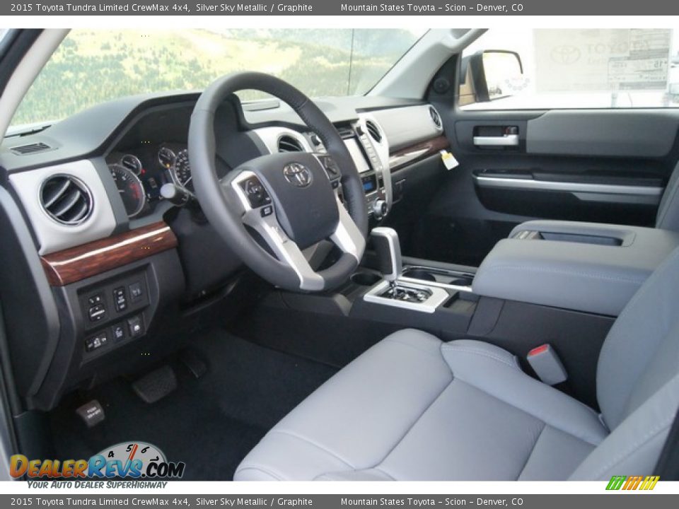 2015 Toyota Tundra Limited CrewMax 4x4 Silver Sky Metallic / Graphite Photo #5