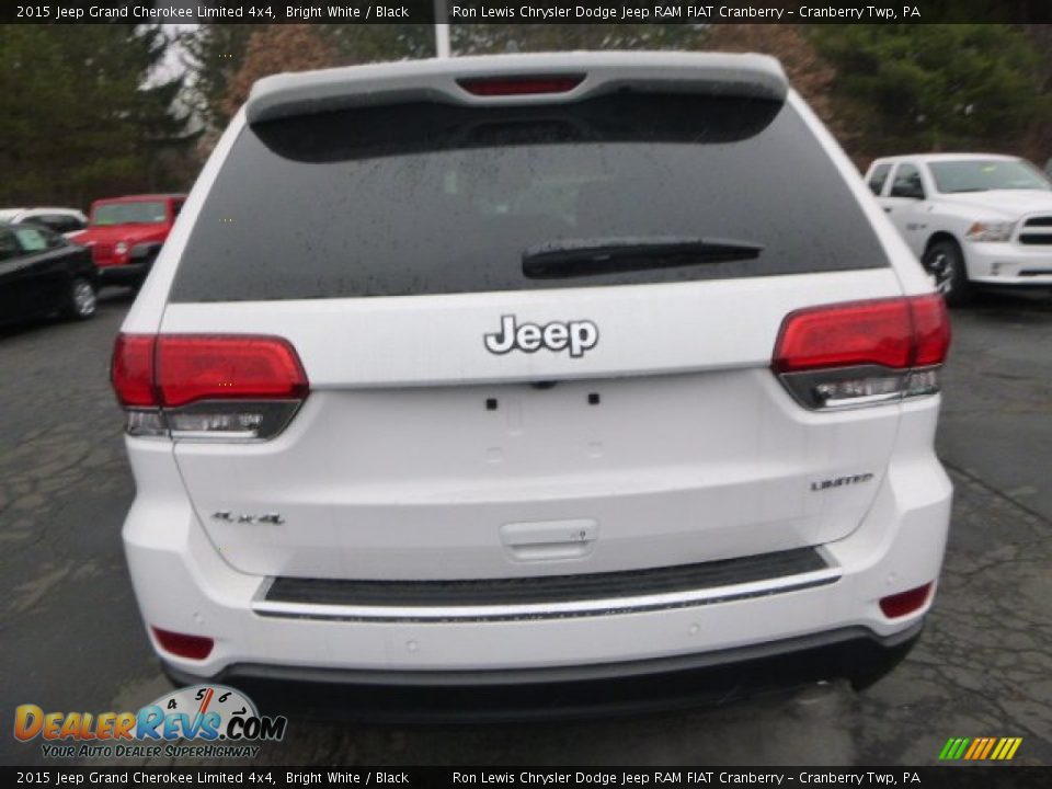 2015 Jeep Grand Cherokee Limited 4x4 Bright White / Black Photo #4