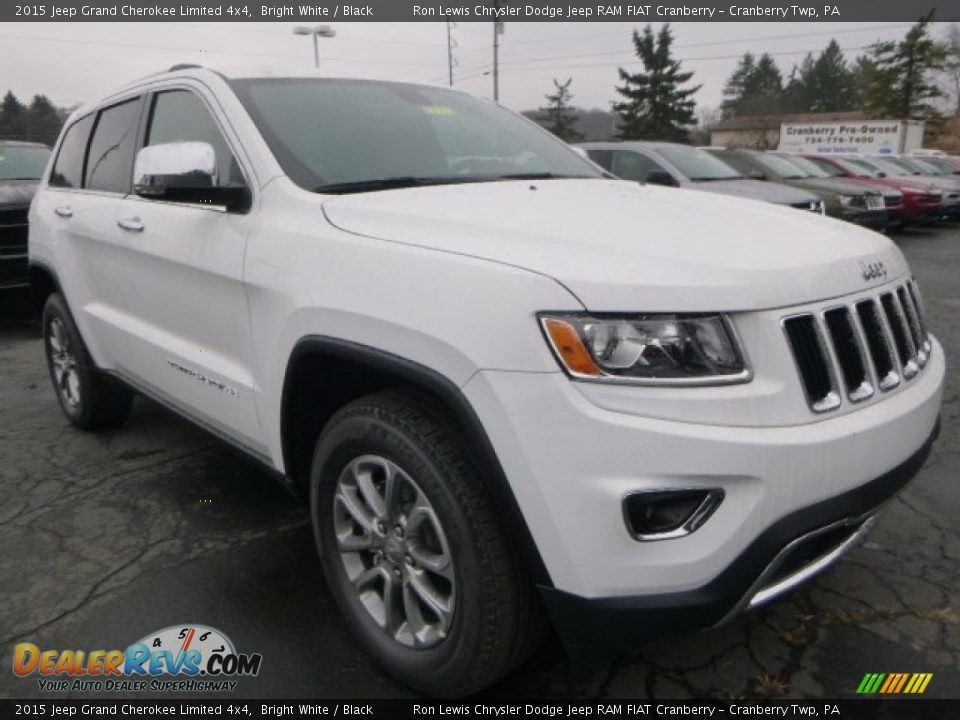 2015 Jeep Grand Cherokee Limited 4x4 Bright White / Black Photo #7