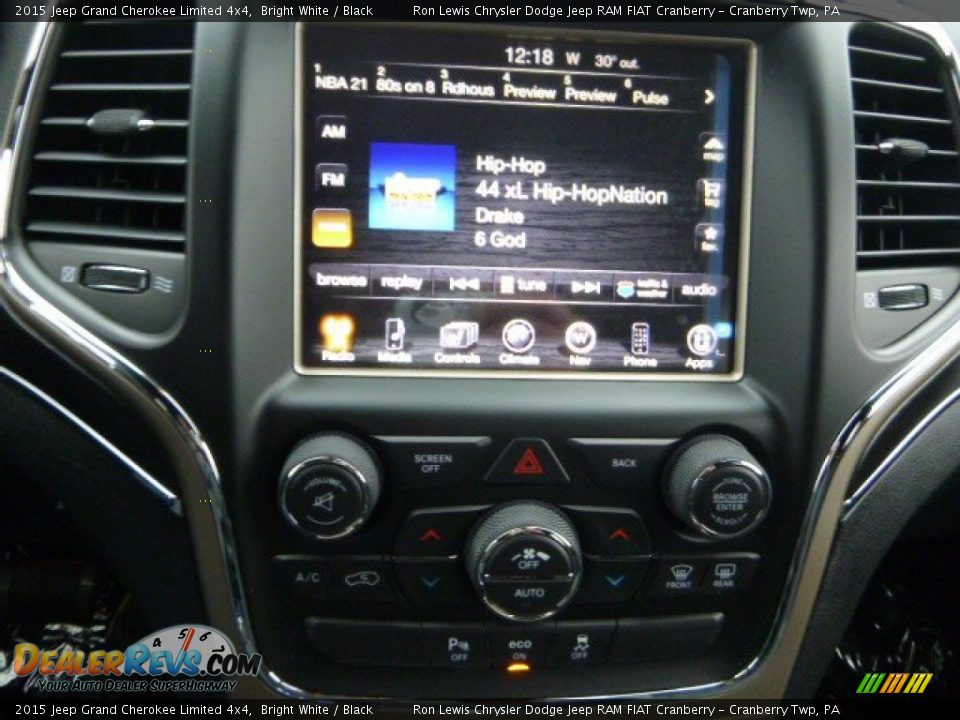 2015 Jeep Grand Cherokee Limited 4x4 Bright White / Black Photo #18