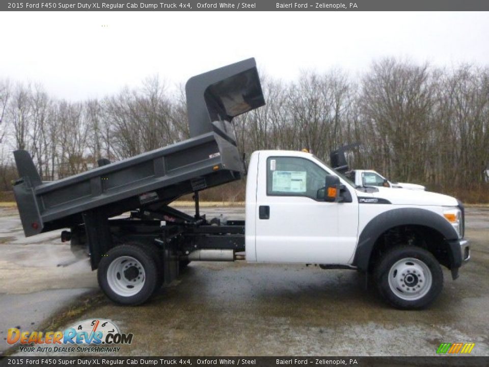 2015 Ford F450 Super Duty XL Regular Cab Dump Truck 4x4 Oxford White / Steel Photo #1