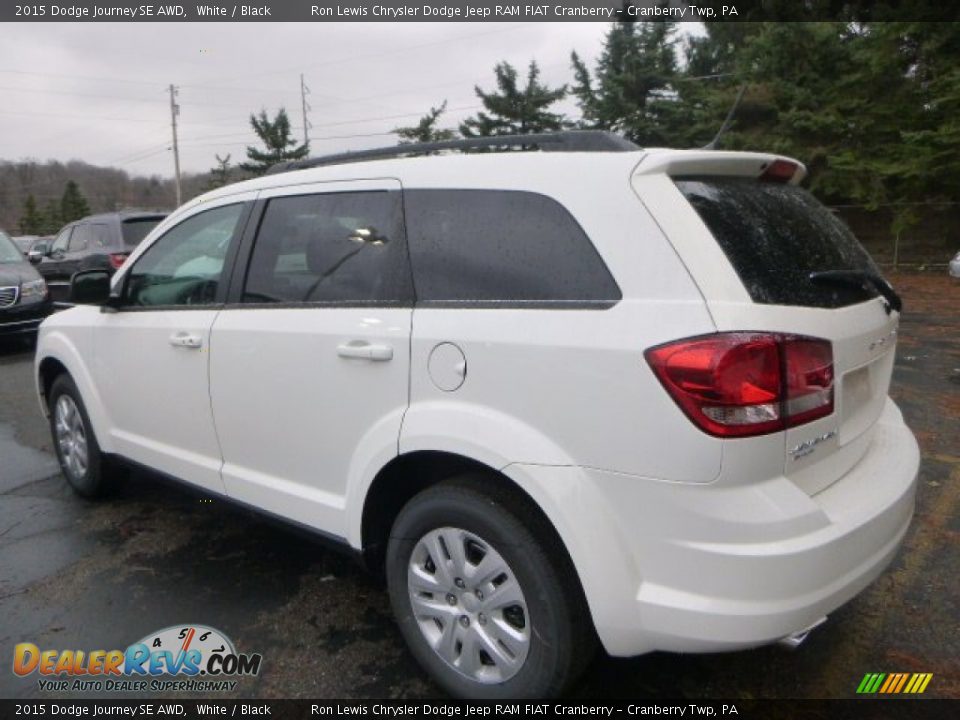 2015 Dodge Journey SE AWD White / Black Photo #3