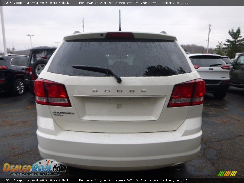 2015 Dodge Journey SE AWD White / Black Photo #4
