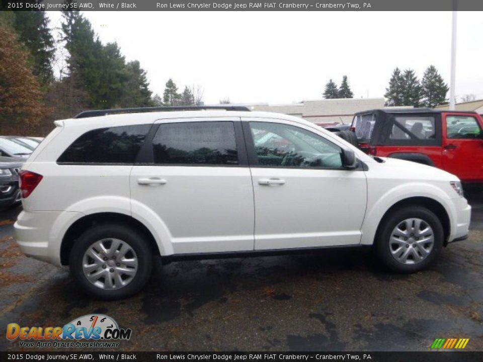 2015 Dodge Journey SE AWD White / Black Photo #6