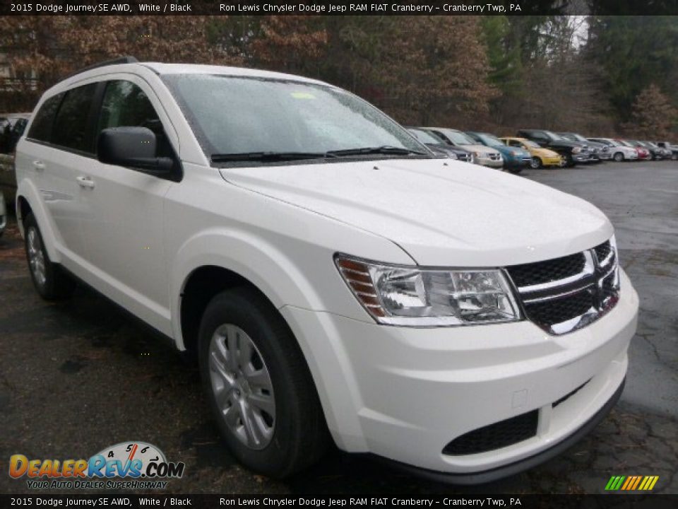 2015 Dodge Journey SE AWD White / Black Photo #7