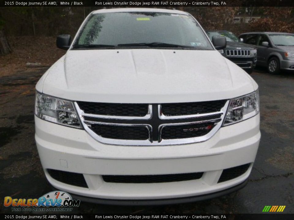 2015 Dodge Journey SE AWD White / Black Photo #8