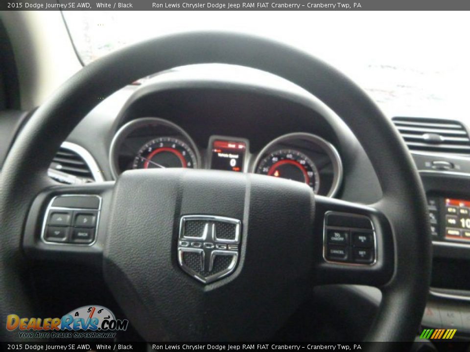 2015 Dodge Journey SE AWD White / Black Photo #19
