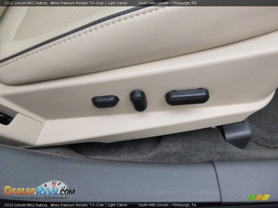 2012 Lincoln MKZ Hybrid White Platinum Metallic Tri-Coat / Light Camel Photo #12