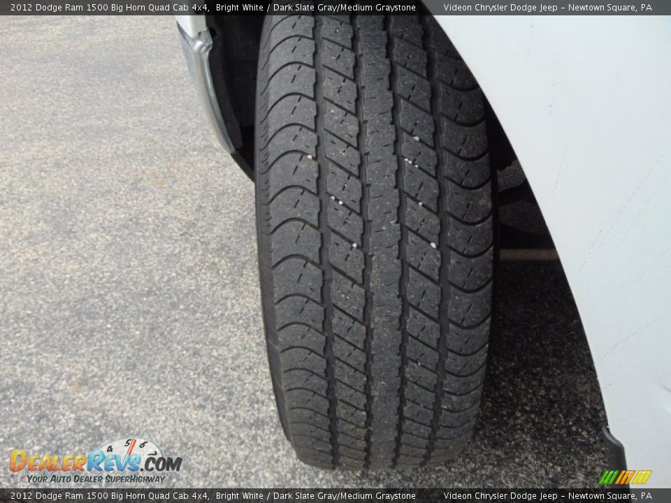 2012 Dodge Ram 1500 Big Horn Quad Cab 4x4 Bright White / Dark Slate Gray/Medium Graystone Photo #11
