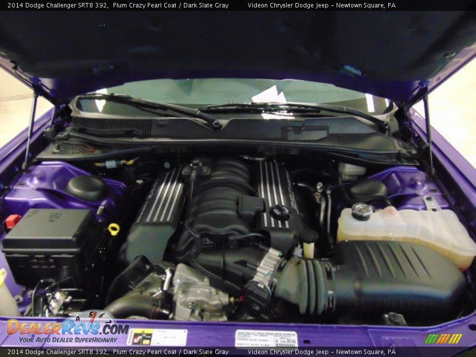 2014 Dodge Challenger SRT8 392 Plum Crazy Pearl Coat / Dark Slate Gray Photo #8